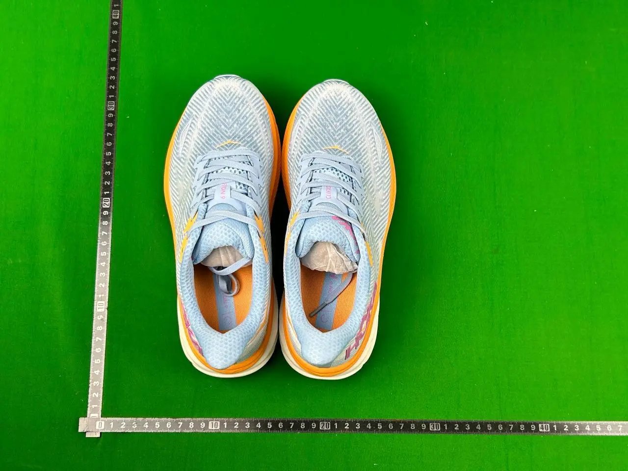 Hoka Clifton 9 Gray Blue Green Running Shoes - 7