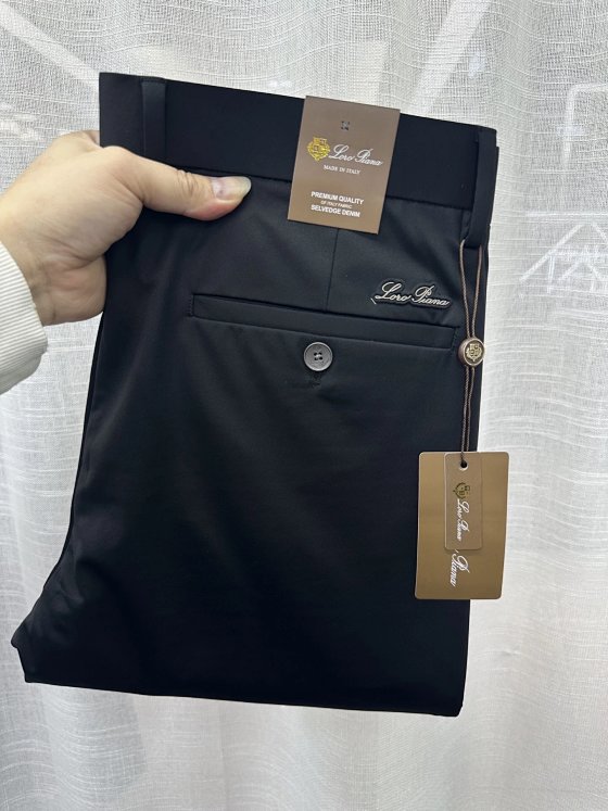 2026 Spring/Summer Thin Old Money Style Western Pants Men's Business Casual Pants Four sided Elastic Fabric Slim Straight Straight Solid Color Pants LP