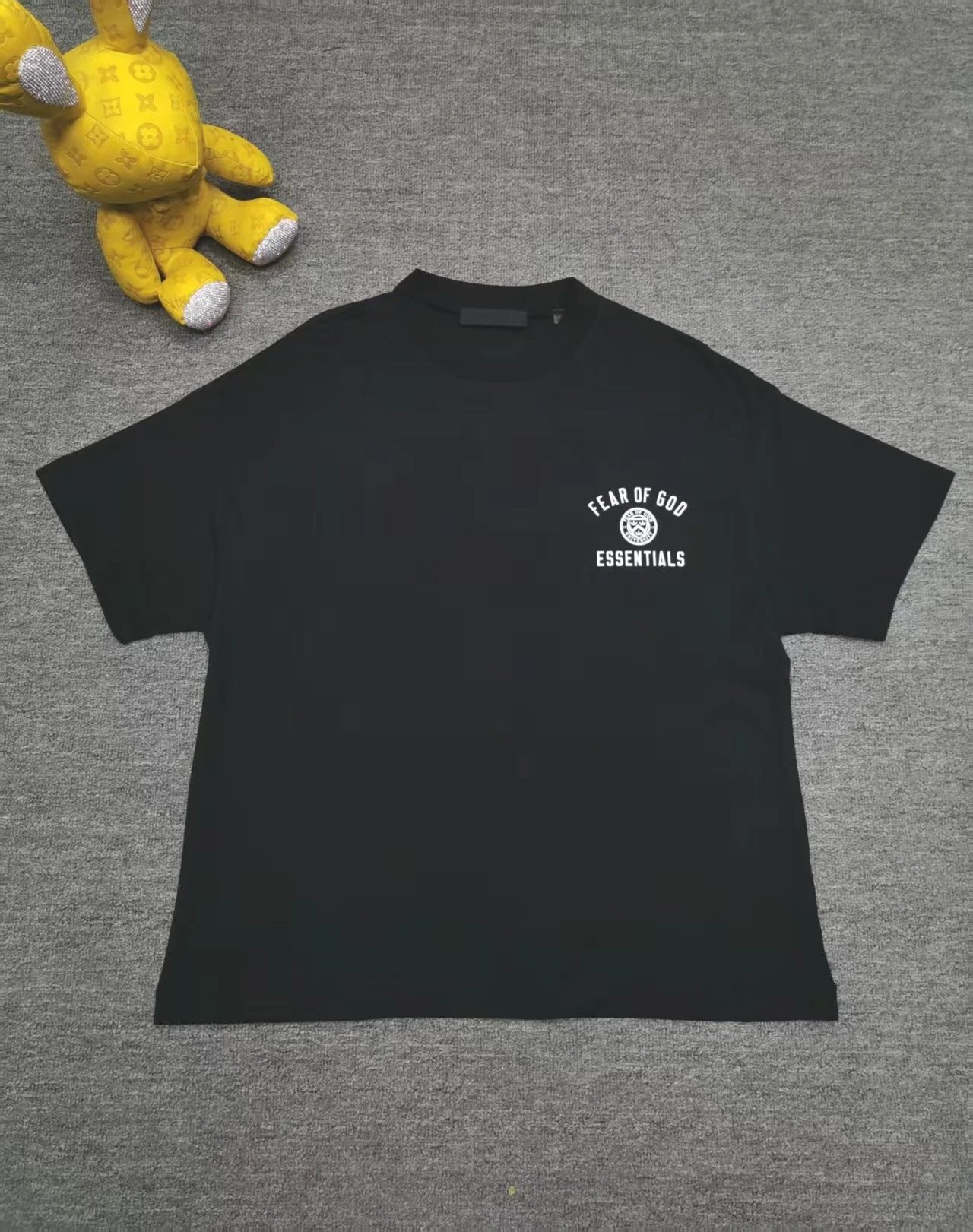 Basic crew neck casual short-sleeved T-shirt with letter logo print