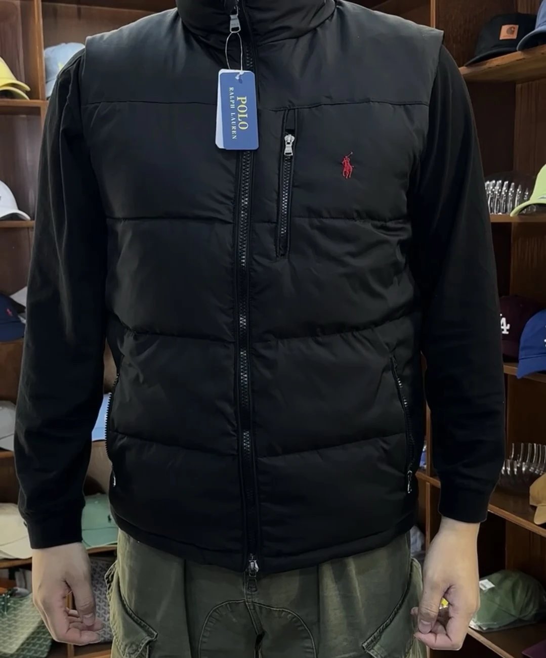 Ralph Lauren Polo Bear Down Vest Black - 83