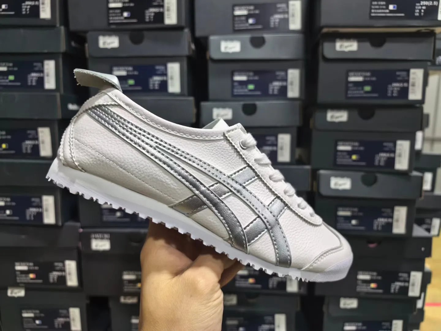 Silver & Beige