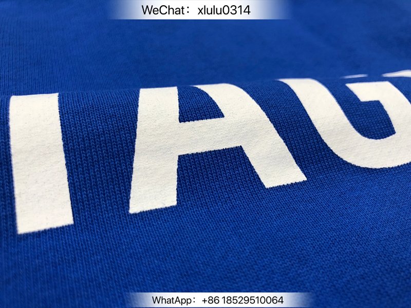 BLCG 后背字母印花圆领蓝色