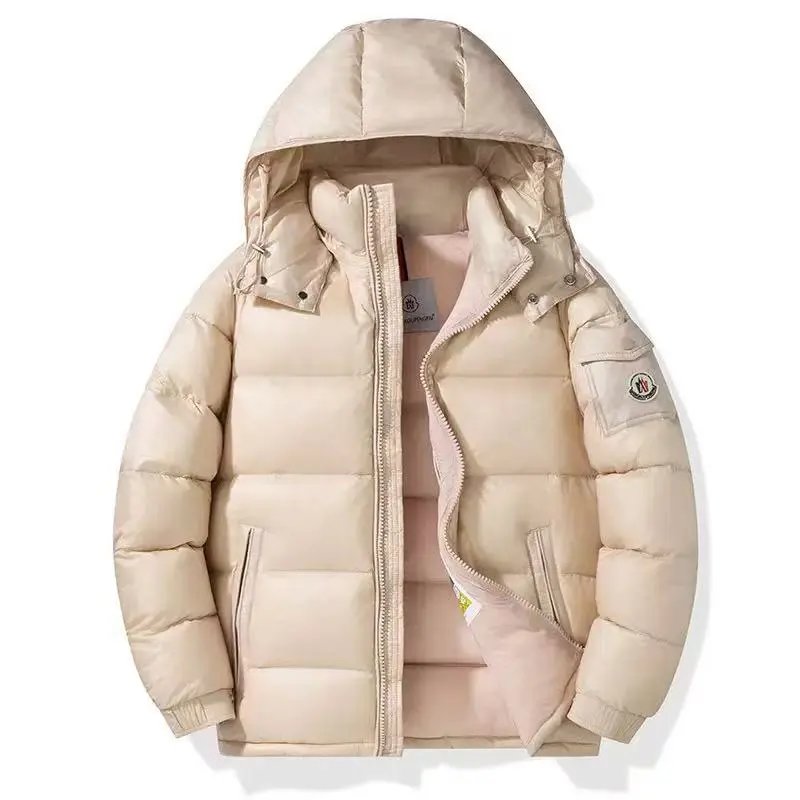 Parajumpers Down Jackets Hooded quilted puffer jacket with yellow neck tab — M-3(Bring logo)