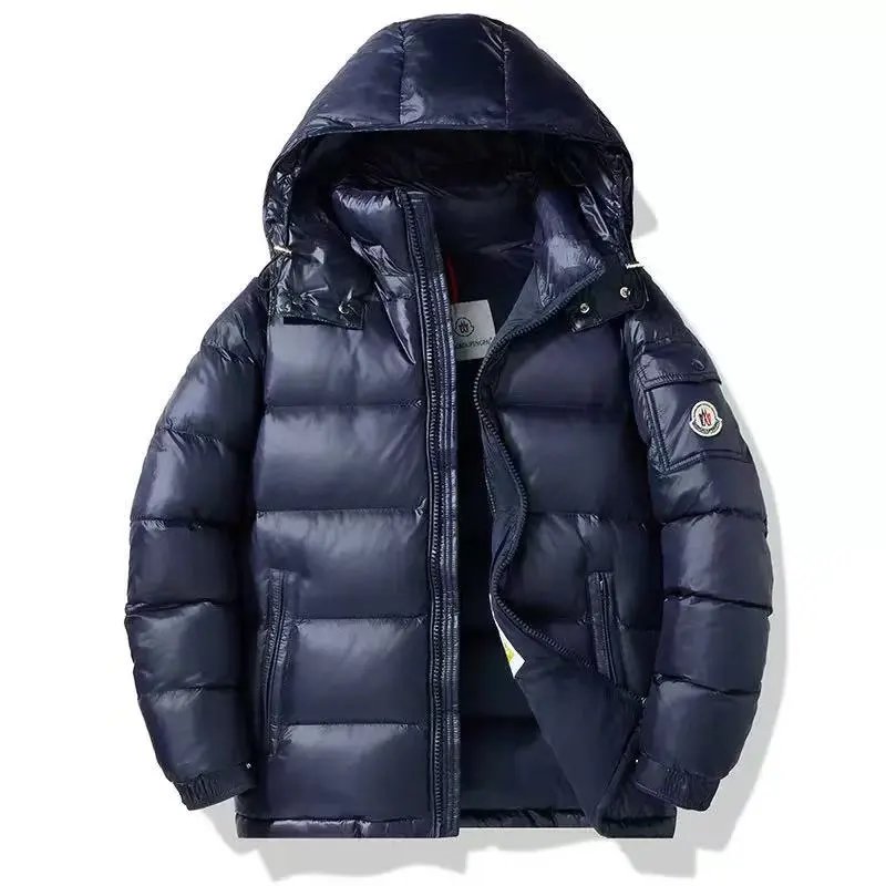 Parajumpers Down Jackets Hooded quilted puffer jacket with yellow neck tab — M-4(Bring logo)