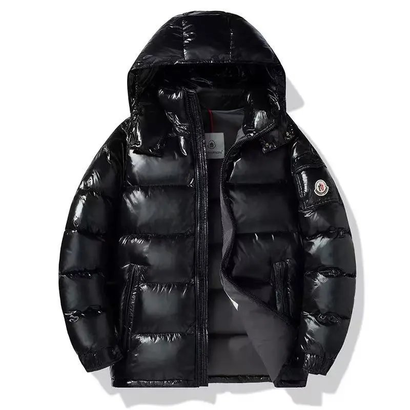 Parajumpers Down Jackets Hooded quilted puffer jacket with yellow neck tab — M-2(Bring logo)