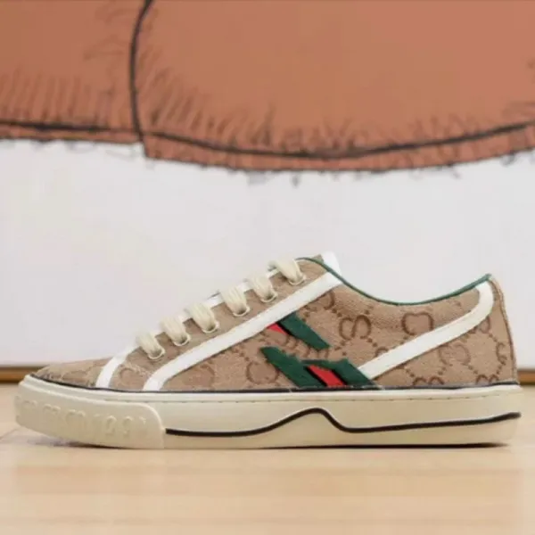 Gucci Rhyton GG Canvas Beige Sneakers - 1
