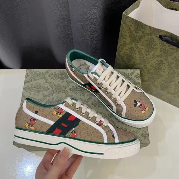Gucci Disney x Gucci Ace Mickey Mouse Canvas Sneakers - 1