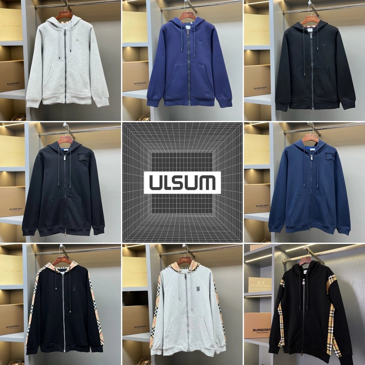 Burberry ULSUM Cotton Zip Hood