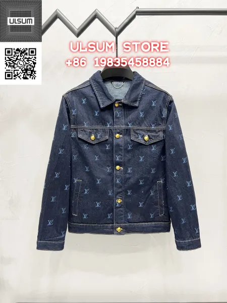 ULSUM Patchwork Denim Jacket Light Blue - 18