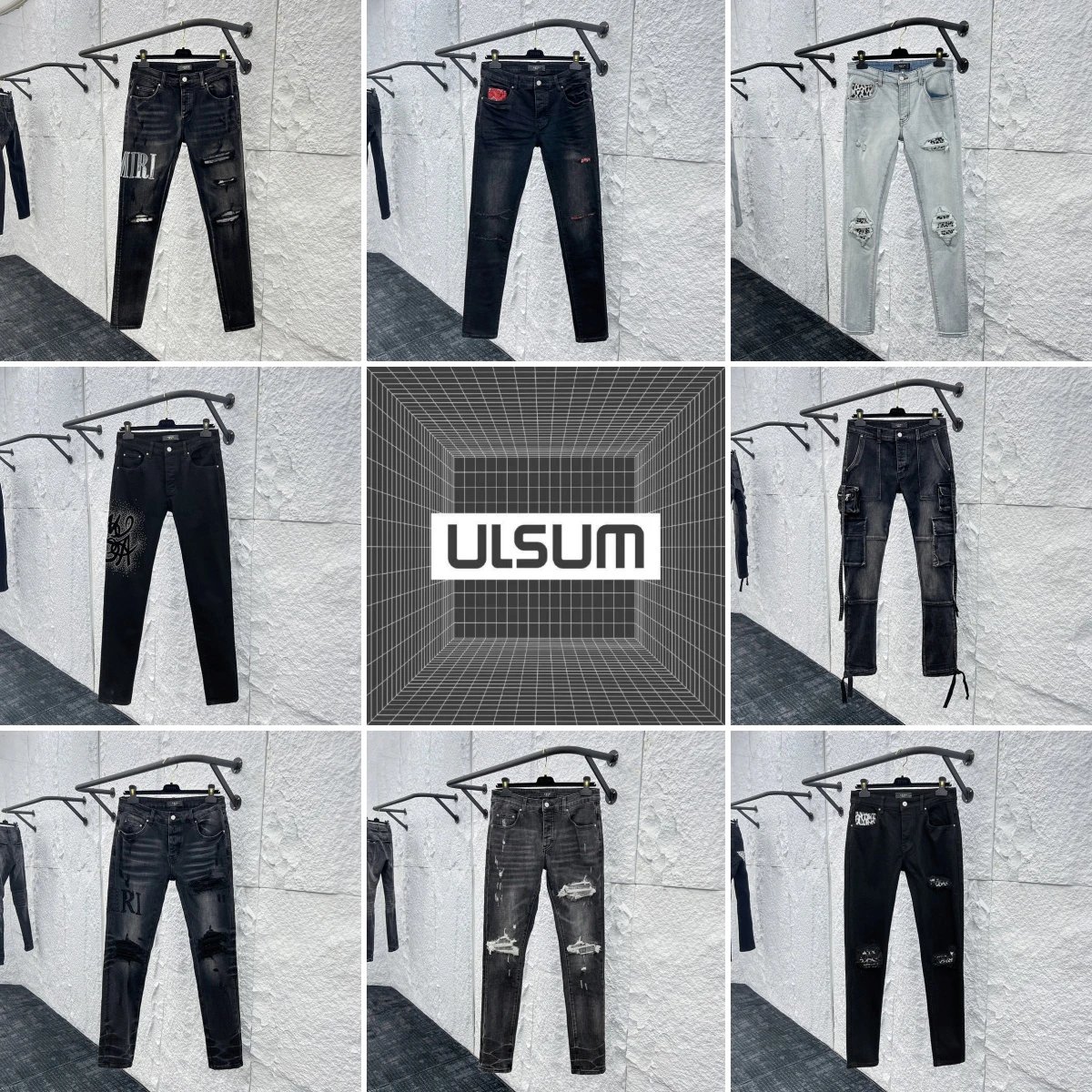 2025ss A'MIRI，jeans Complete set Maximum Version