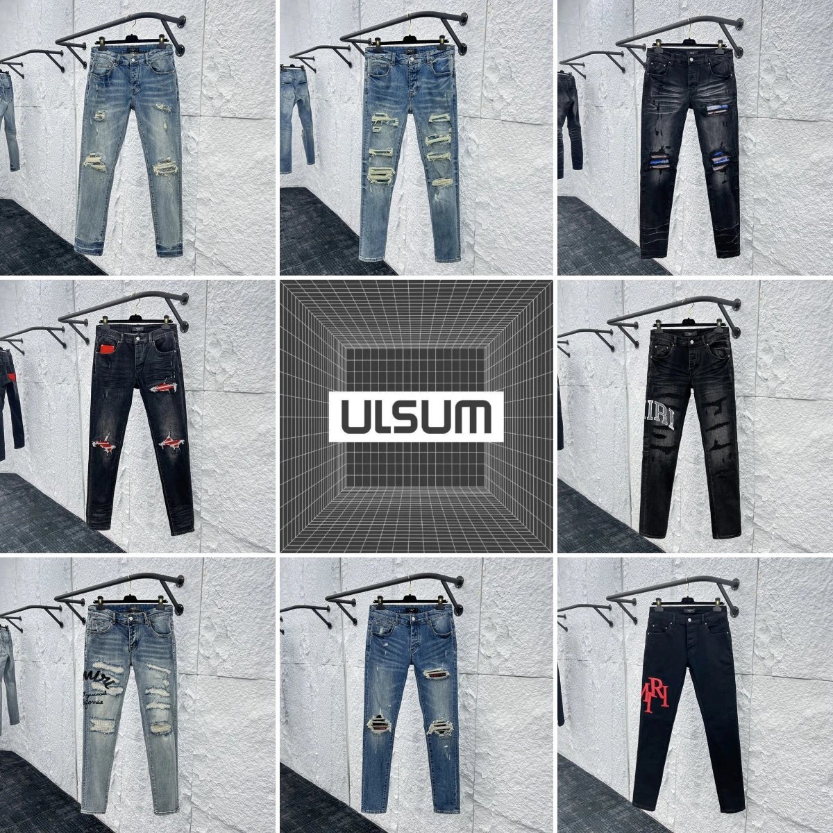 2025ss AMIRIjeans Complete set Maximum Version 3
