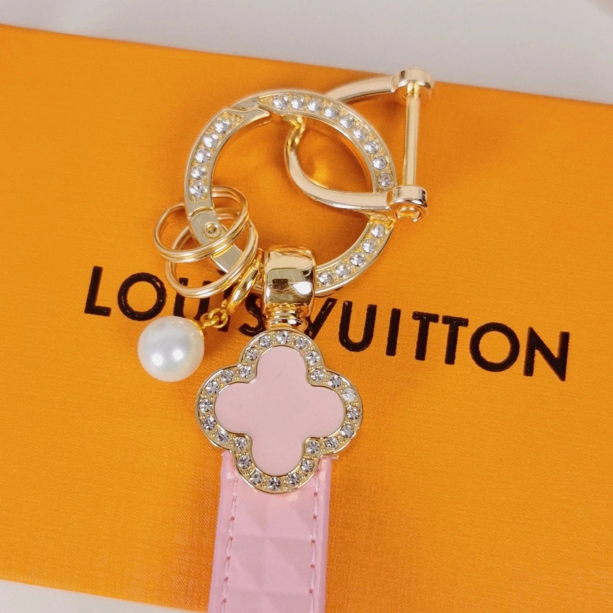 Louis Vuitton Crab Charm Sky Blue Monogram Leather Keychain - 44