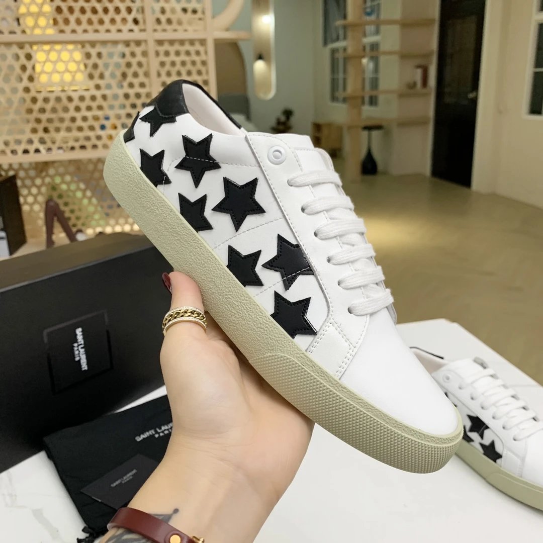 Saint Laurent SL/10 Canvas Black Sneakers - 34