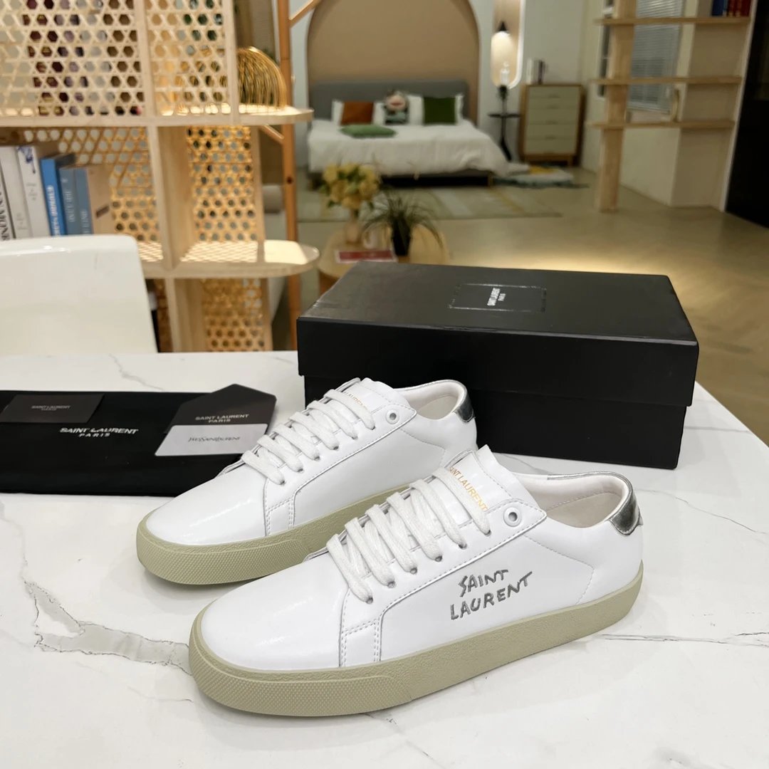 Saint Laurent SL/10 Canvas Black Sneakers - 55