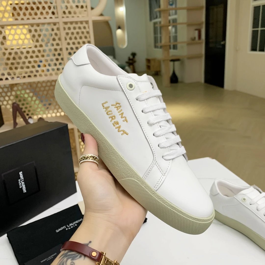 Saint Laurent SL/10 Canvas Black Sneakers - 50