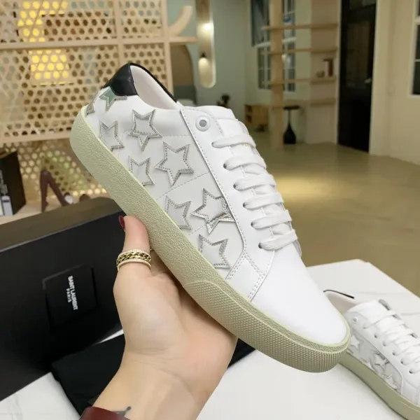 Saint Laurent SL/10 Canvas Black Sneakers - 25