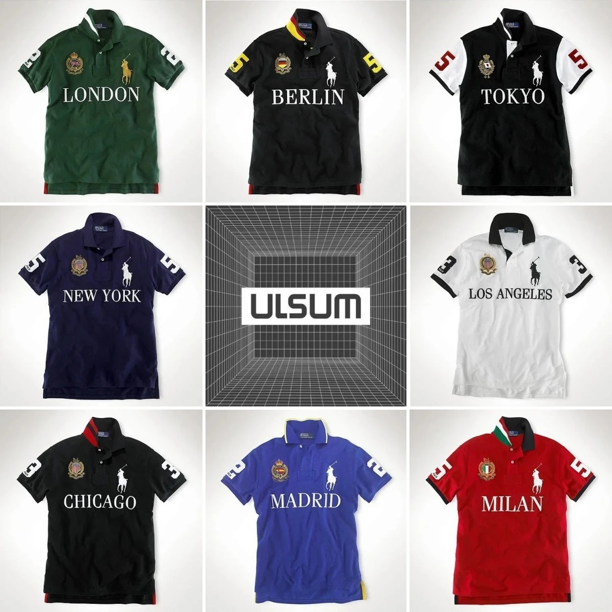 2025ss shirt collar embroidered with Malaysian city style