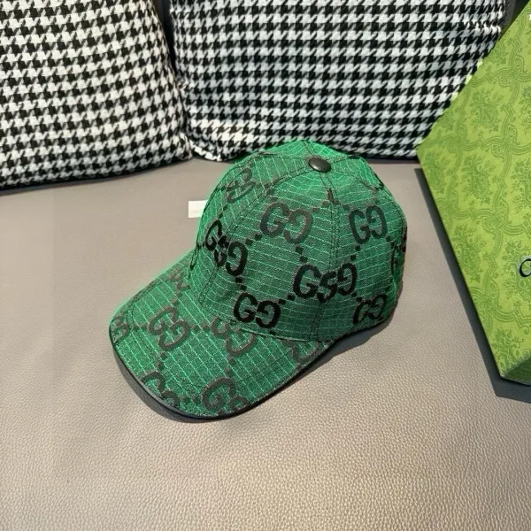Gucci GG Supreme Baseball Cap Beige Pink Logo Hat - 43