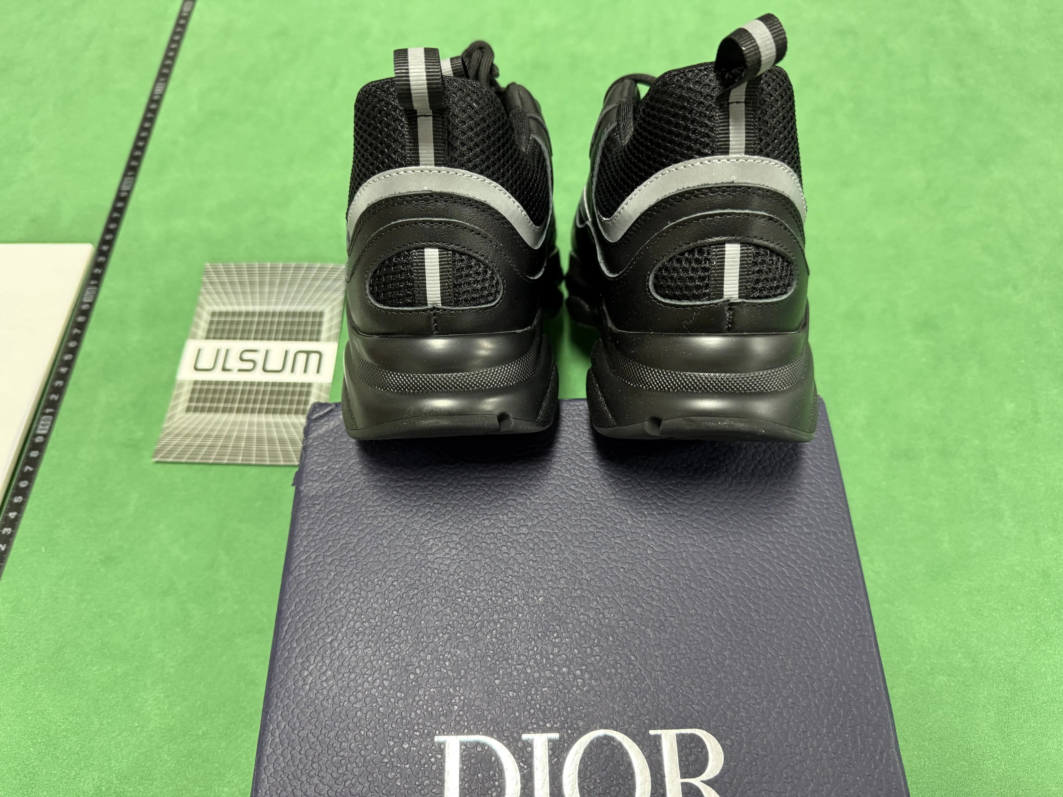 Dior B23 Low Brown Beige Mesh Chunky Sneakers - 16
