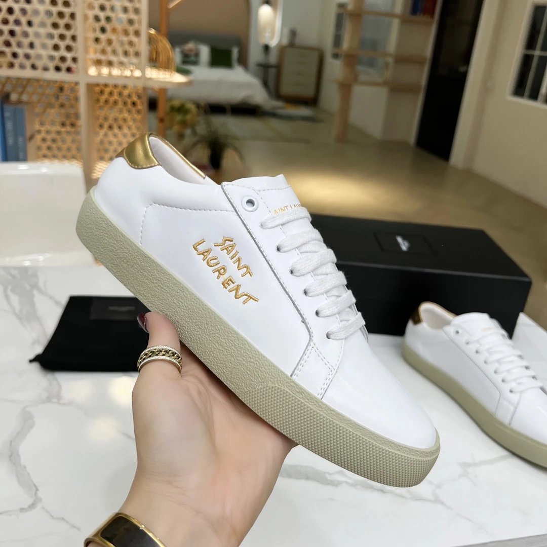 Saint Laurent SL/10 Canvas Black Sneakers - 54