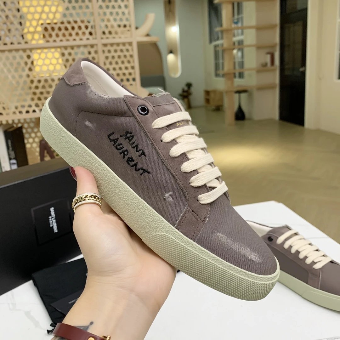 Saint Laurent SL/10 Canvas Black Sneakers - 82