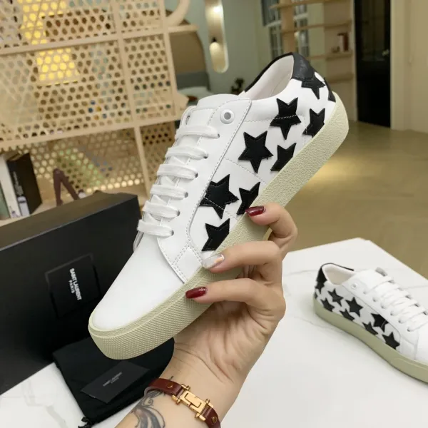 Saint Laurent SL/10 Canvas Black Sneakers - 33