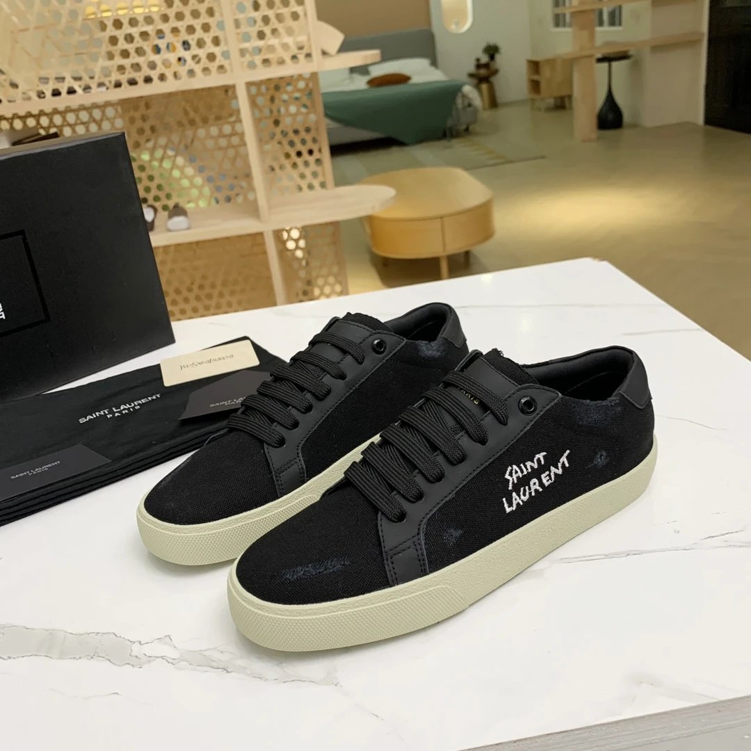 Saint Laurent SL/10 Canvas Black Sneakers - 75