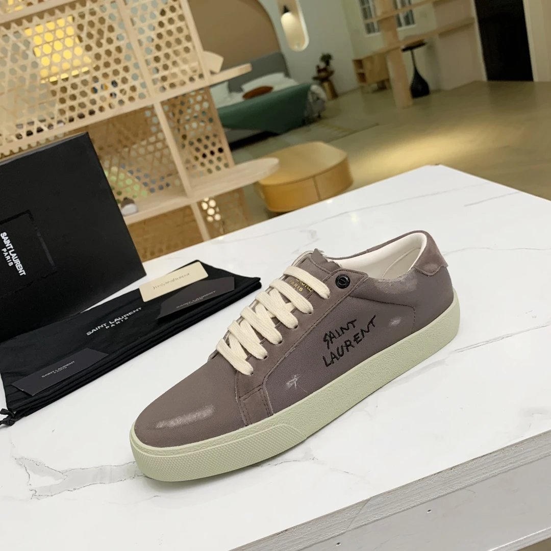 Saint Laurent SL/10 Canvas Black Sneakers - 81