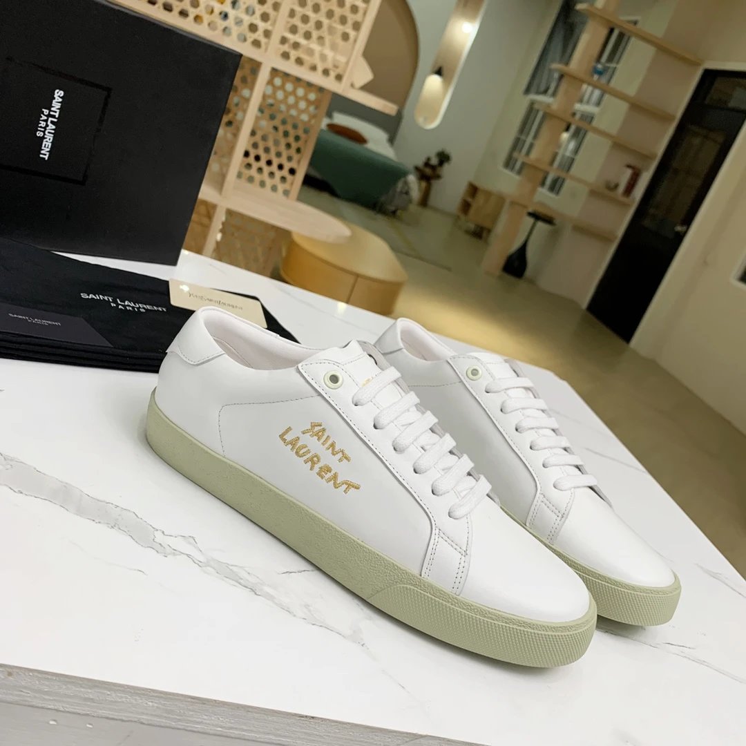 Saint Laurent SL/10 Canvas Black Sneakers - 48
