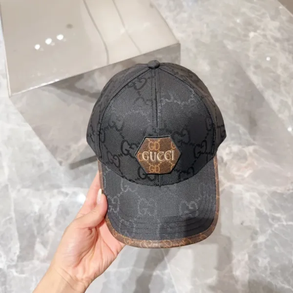 Gucci GG Supreme Baseball Cap Beige Pink Logo Hat - 76