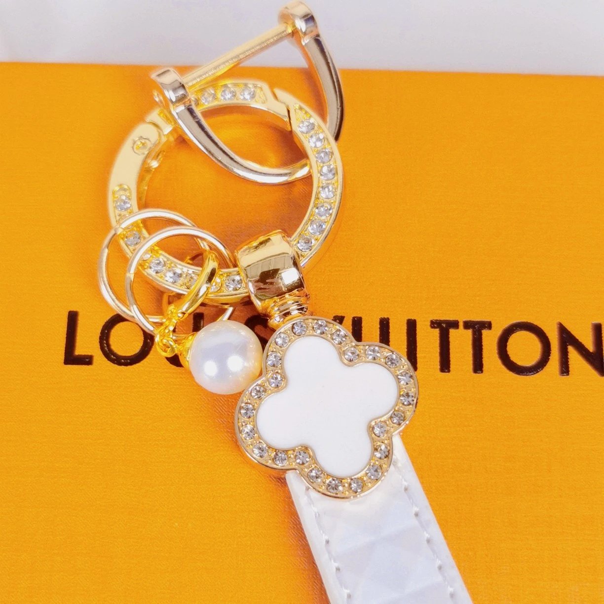 Louis Vuitton Crab Charm Sky Blue Monogram Leather Keychain - 52