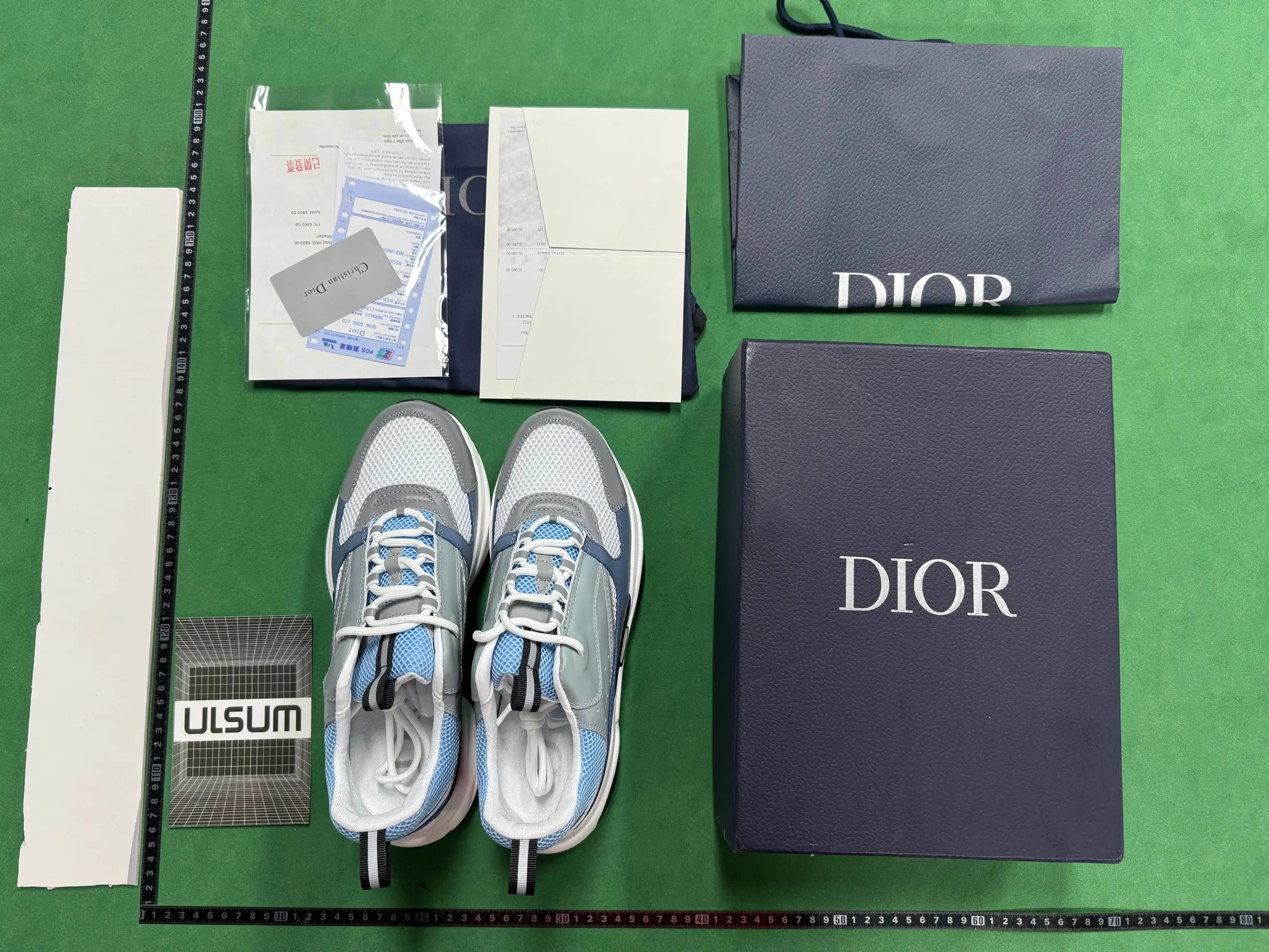 Dior B23 Low Brown Beige Mesh Chunky Sneakers - 35