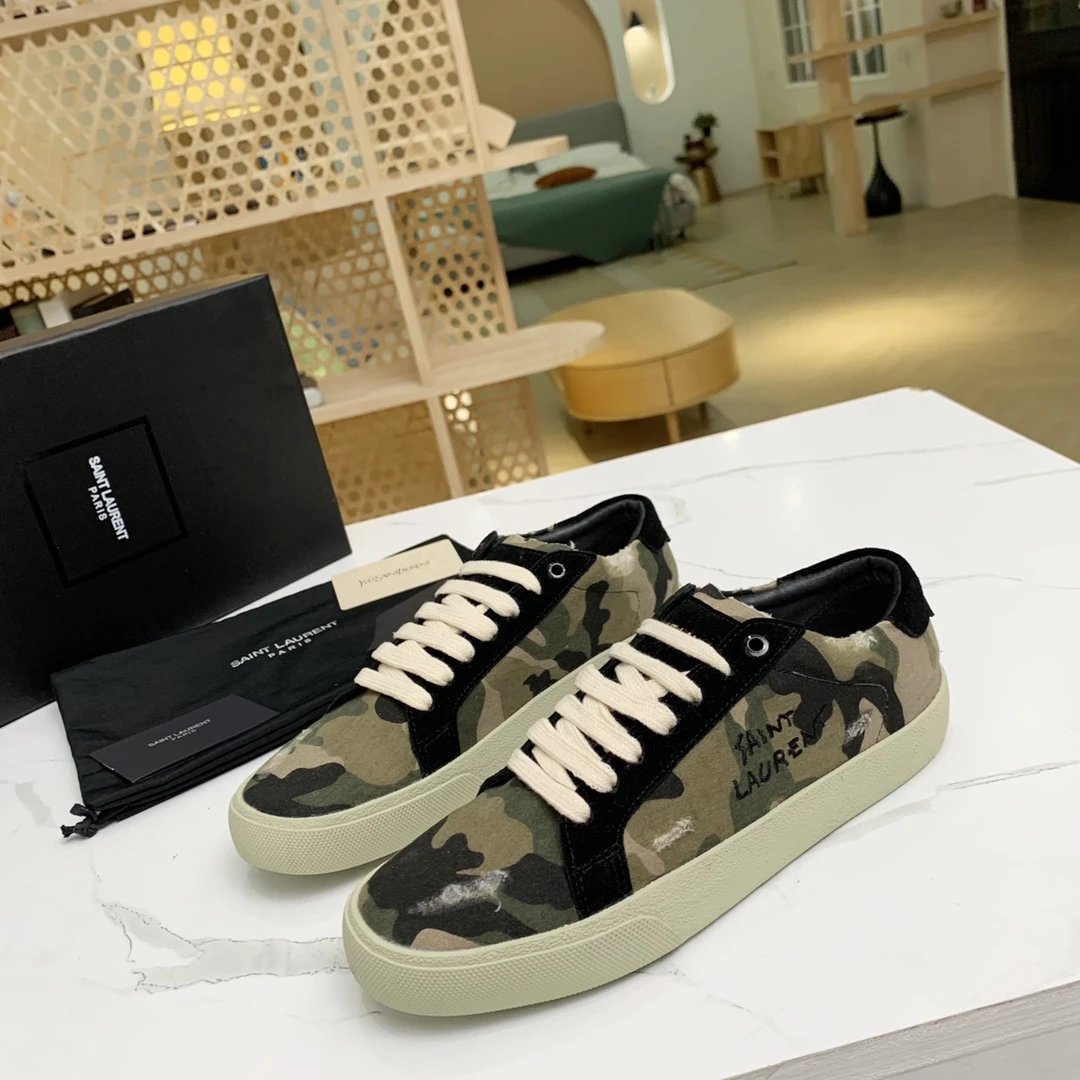 Saint Laurent SL/10 Canvas Black Sneakers - 83