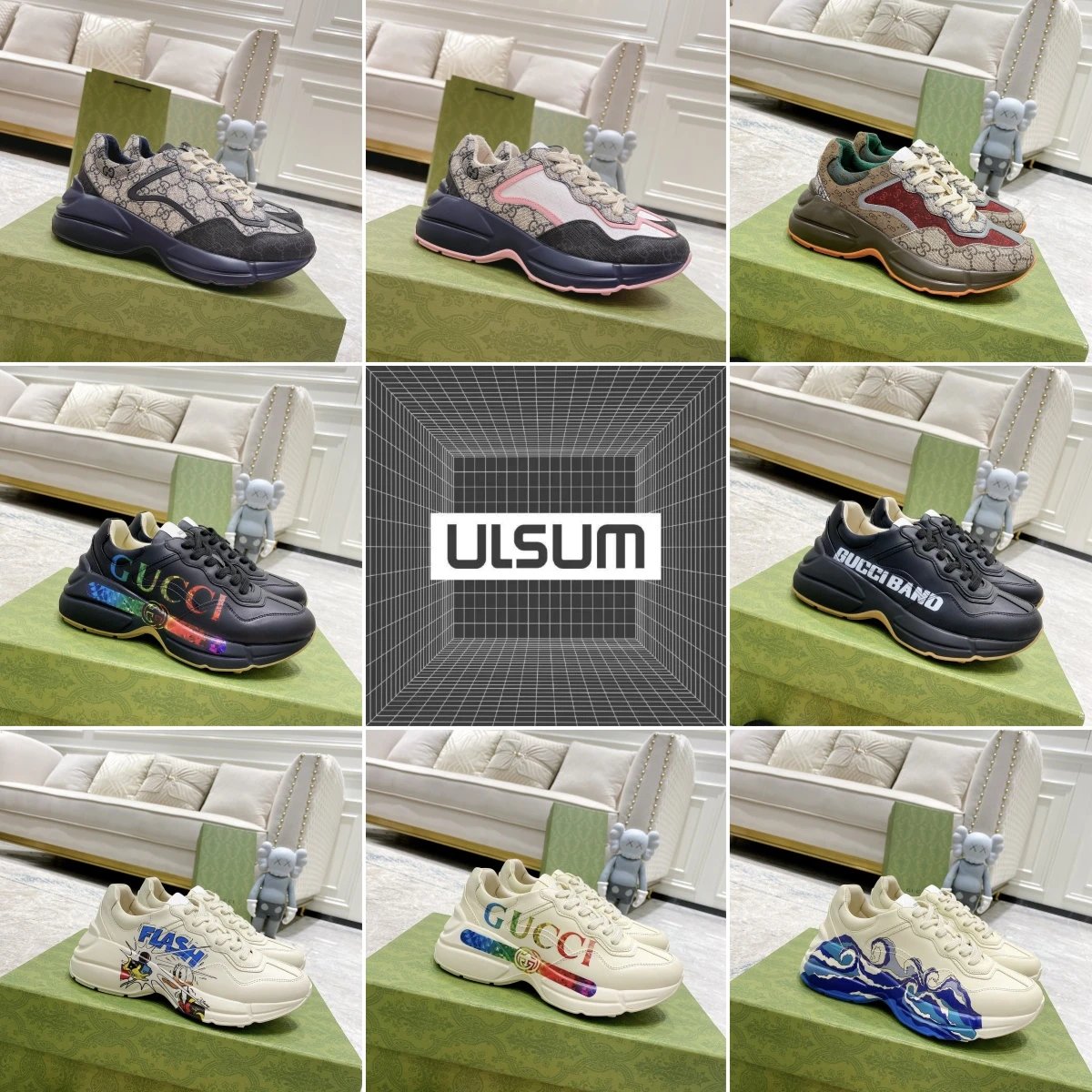 2025ss ULSUM store G Rhyton Cowhide sports shoes