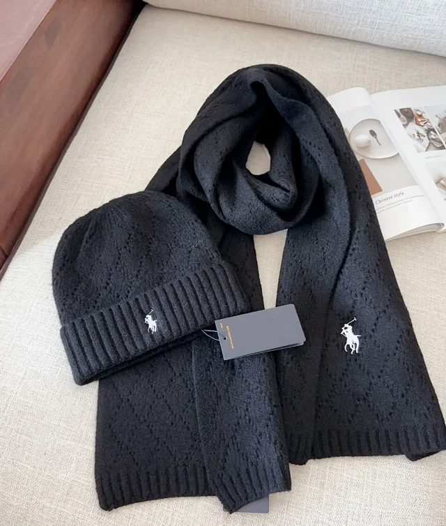 Polo Ralph Lauren Hats Rib-knit cuff beanie with embroidered player product detail image 15