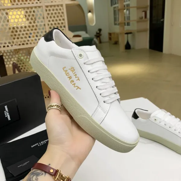Saint Laurent SL/10 Canvas Black Sneakers - 46