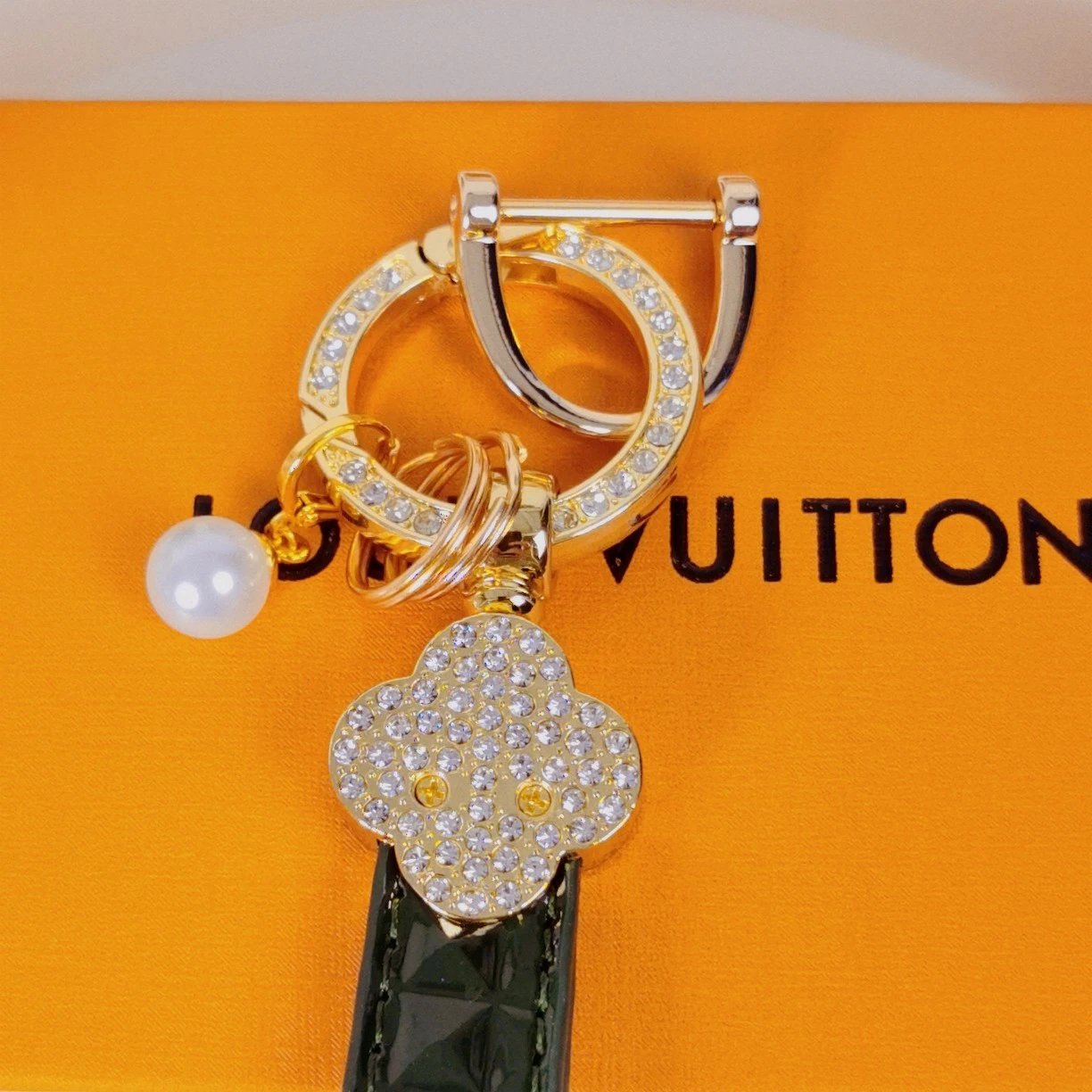 Louis Vuitton Crab Charm Sky Blue Monogram Leather Keychain - 57