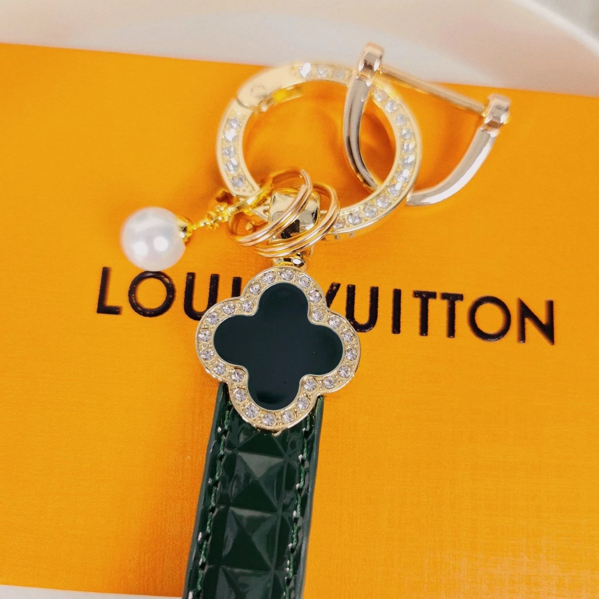 Louis Vuitton Crab Charm Sky Blue Monogram Leather Keychain - 56