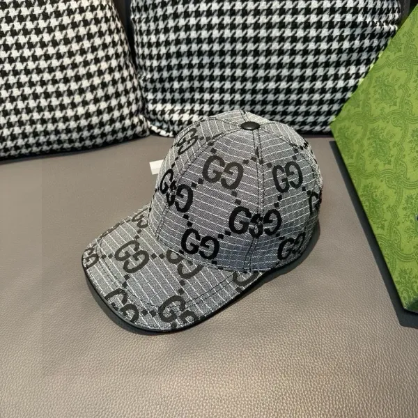 Gucci GG Supreme Baseball Cap Beige Pink Logo Hat - 33