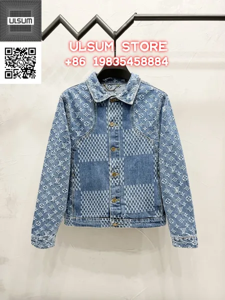 ULSUM Patchwork Denim Jacket Light Blue - 10