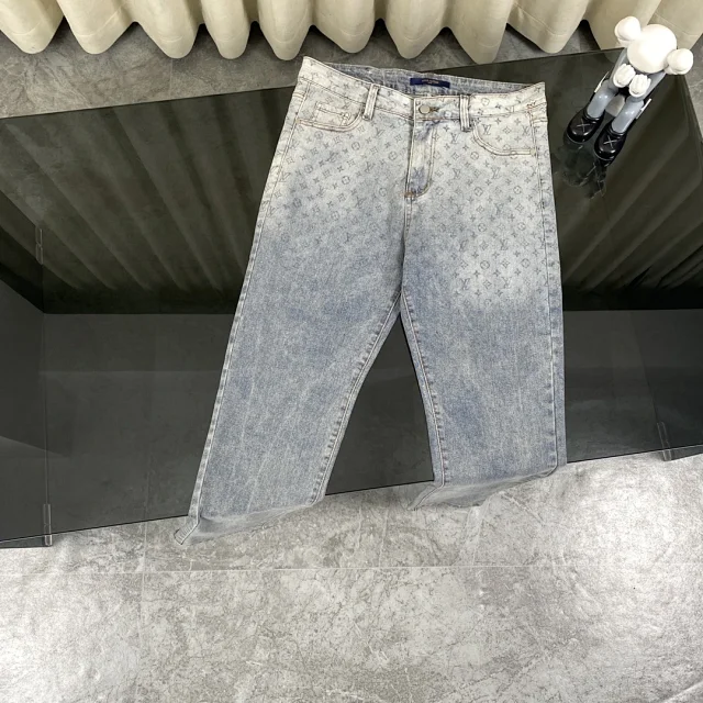 Louis Vuitton Jackets Denim jacket with checkerboard pattern product detail image 18