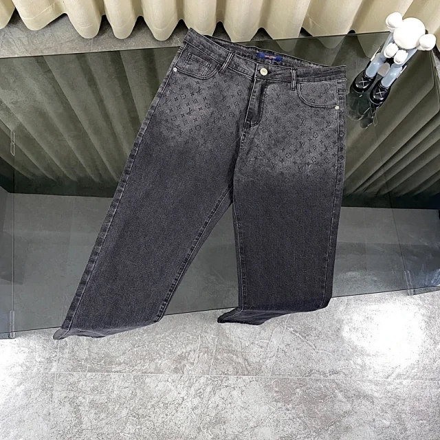 Louis Vuitton Jackets Denim jacket with checkerboard pattern product detail image 17