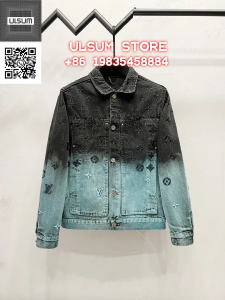 ULSUM Patchwork Denim Jacket Light Blue - 34