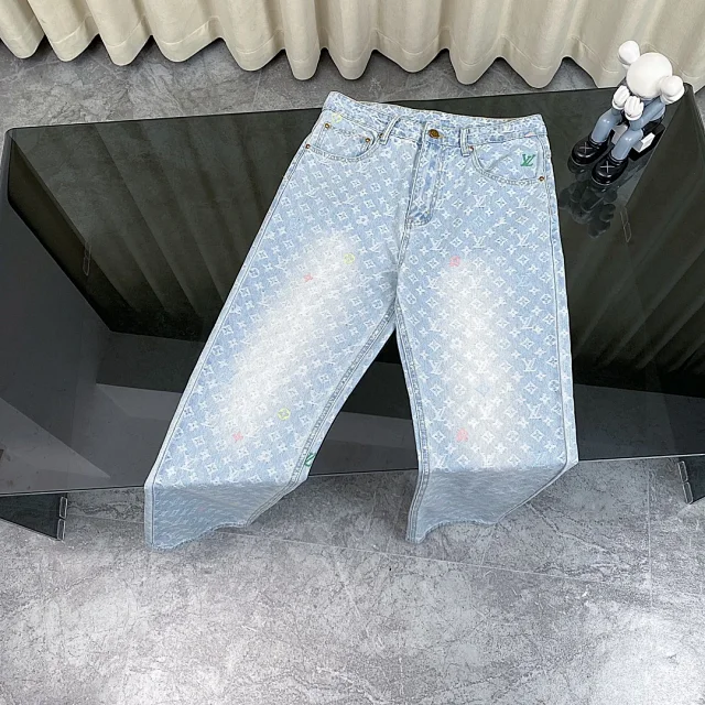 Louis Vuitton Jackets Denim jacket with checkerboard pattern product detail image 20