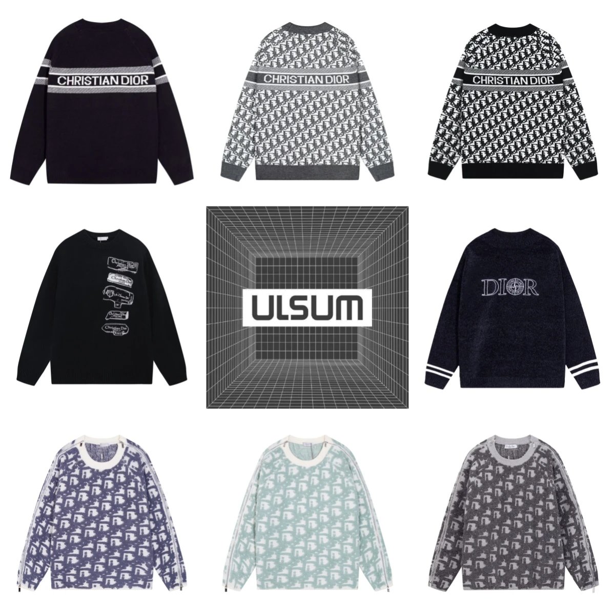 2025ss ULSUM store D crewneck sweater 1