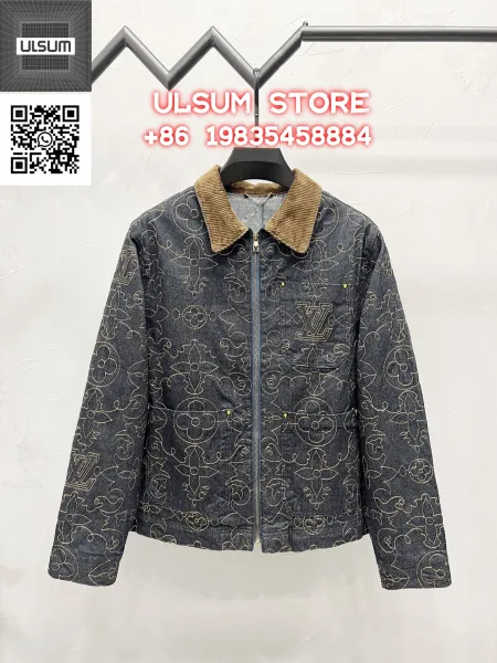 ULSUM Patchwork Denim Jacket Light Blue - 30