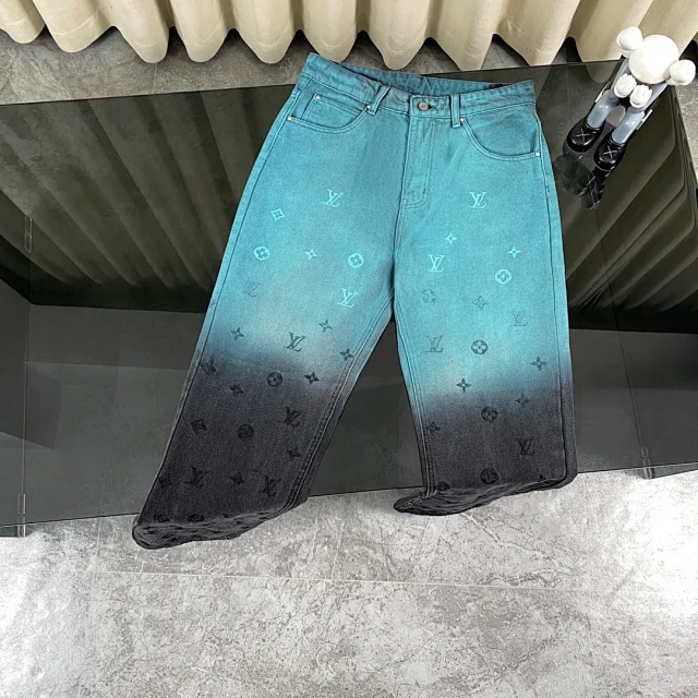 Louis Vuitton Jackets Denim jacket with checkerboard pattern product detail image 19