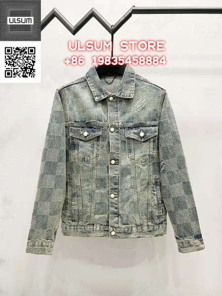 ULSUM Patchwork Denim Jacket Light Blue - 8
