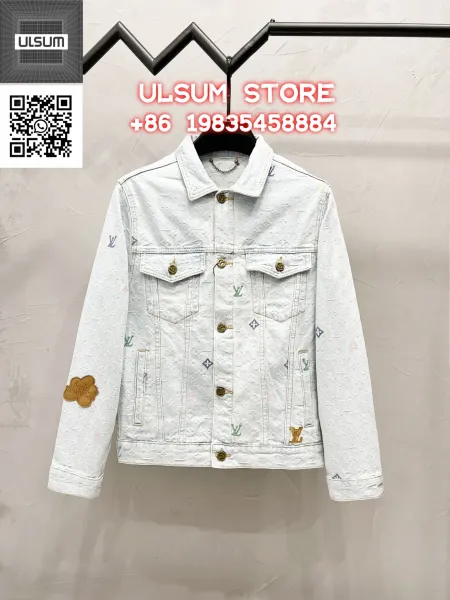 ULSUM Patchwork Denim Jacket Light Blue - 28