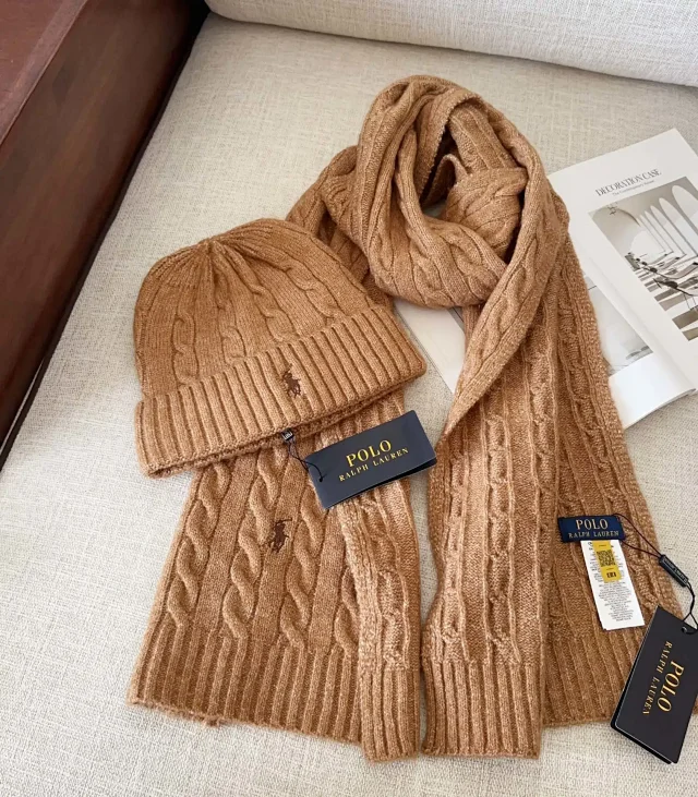 Polo Ralph Lauren Hats Rib-knit cuff beanie with embroidered player product detail image 12